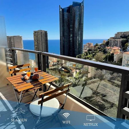 New Studio, Piscine Et Vue Mer • Proche De Monaco Beausoleil Dış mekan fotoğraf
