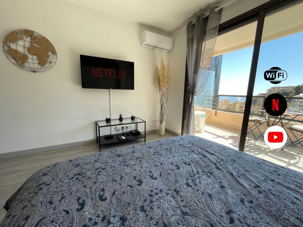 New Studio, Piscine Et Vue Mer • Proche De Monaco Beausoleil Dış mekan fotoğraf